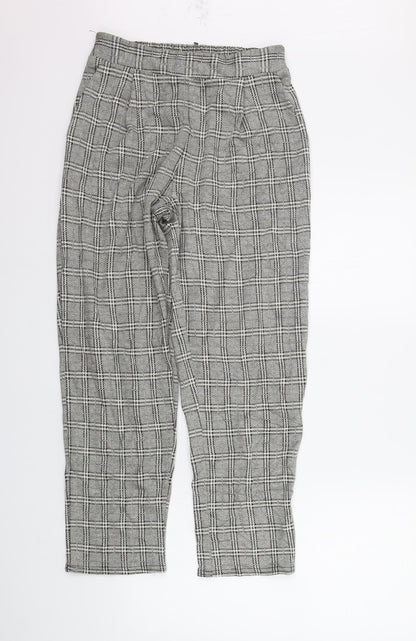 New Look Womens Beige Check  Trousers  Size 8 L26 in