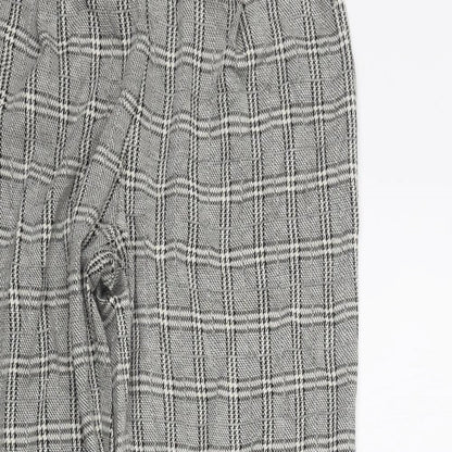 New Look Womens Beige Check  Trousers  Size 8 L26 in