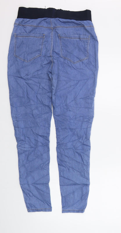 George Womens Black   Jegging Trousers Size 12 L28 in - Elastic Waist Band