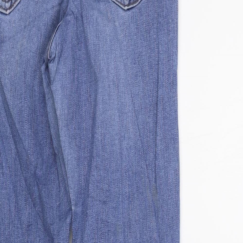 Topshop Womens Blue   Straight Jeans Size 28 in L32 in