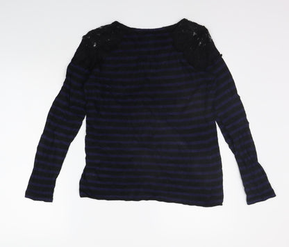 Womens UK Size S Gap Blue Basic T-Shirt