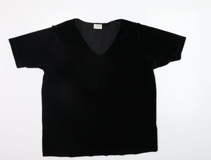 Womens UK Size 20 essence Black Pullover Jumper