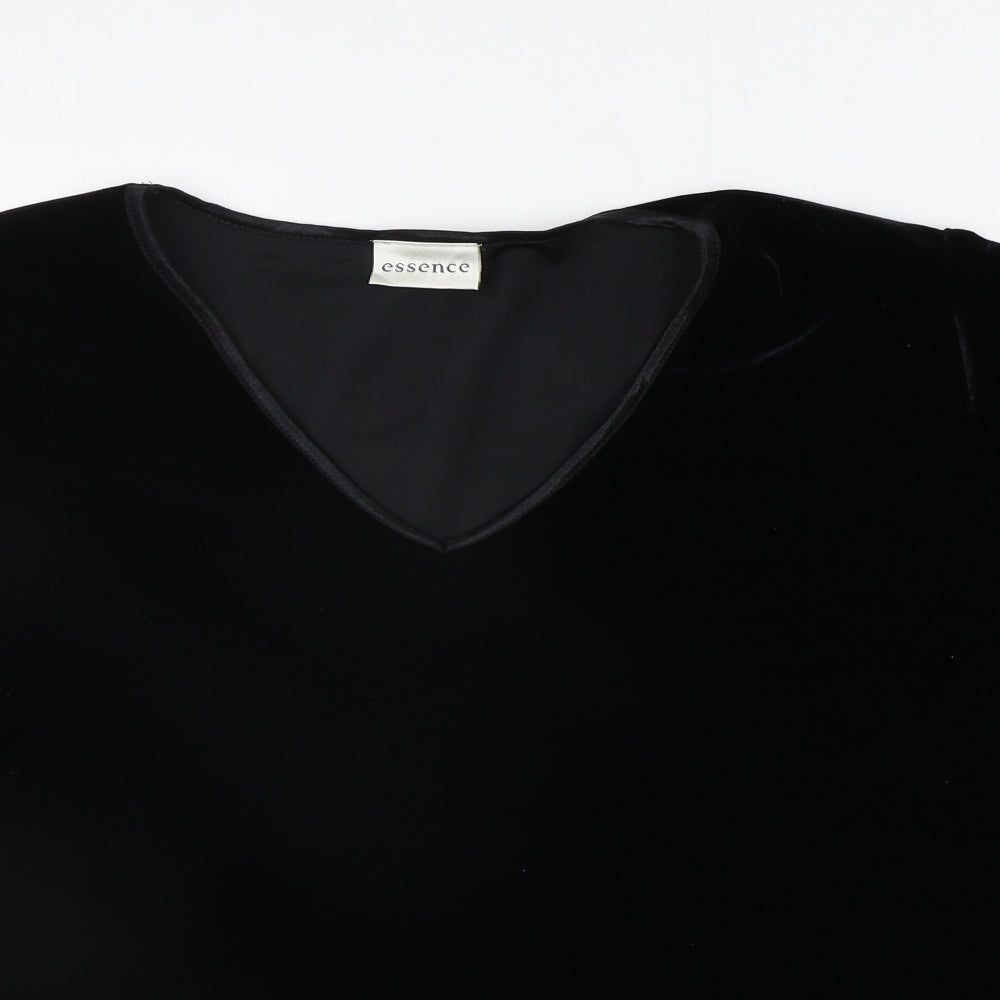 Womens UK Size 20 essence Black Pullover Jumper