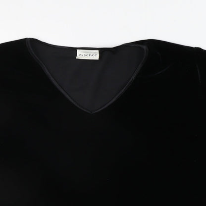 Womens UK Size 20 essence Black Pullover Jumper
