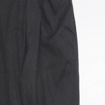 Preworn Girls Grey   Chino Trousers Size M - Elastic Waist Band