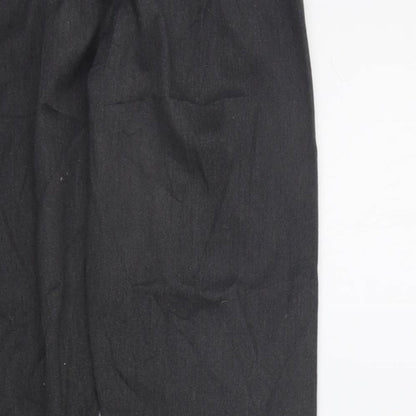 Preworn Girls Grey   Chino Trousers Size M - Elastic Waist Band