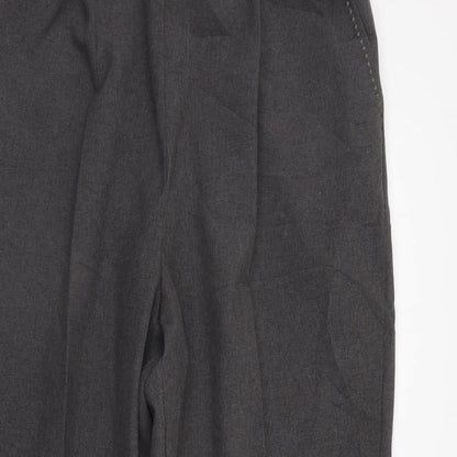 BM Womens Grey   Trousers  Size 18 L25 in - Elastic Waist Band