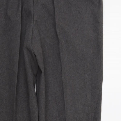 BM Womens Grey   Trousers  Size 18 L25 in - Elastic Waist Band