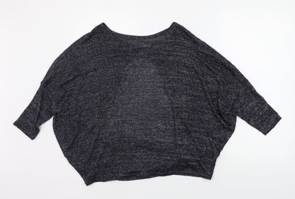 Womens UK Size 8 River Island Blue Basic T-Shirt
