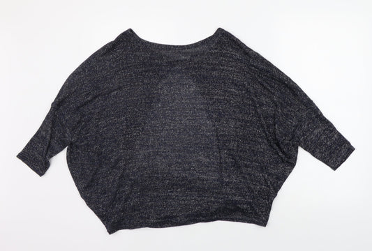 Womens UK Size 8 River Island Blue Basic T-Shirt