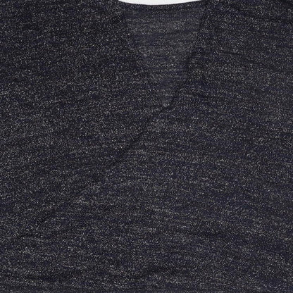 Womens UK Size 8 River Island Blue Basic T-Shirt