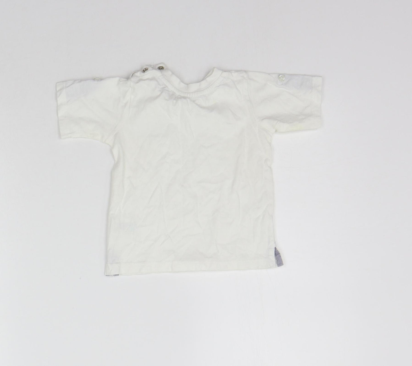Matalan Girls White   Basic T-Shirt Size 6-9 Months