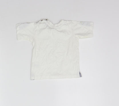 Matalan Girls White   Basic T-Shirt Size 6-9 Months