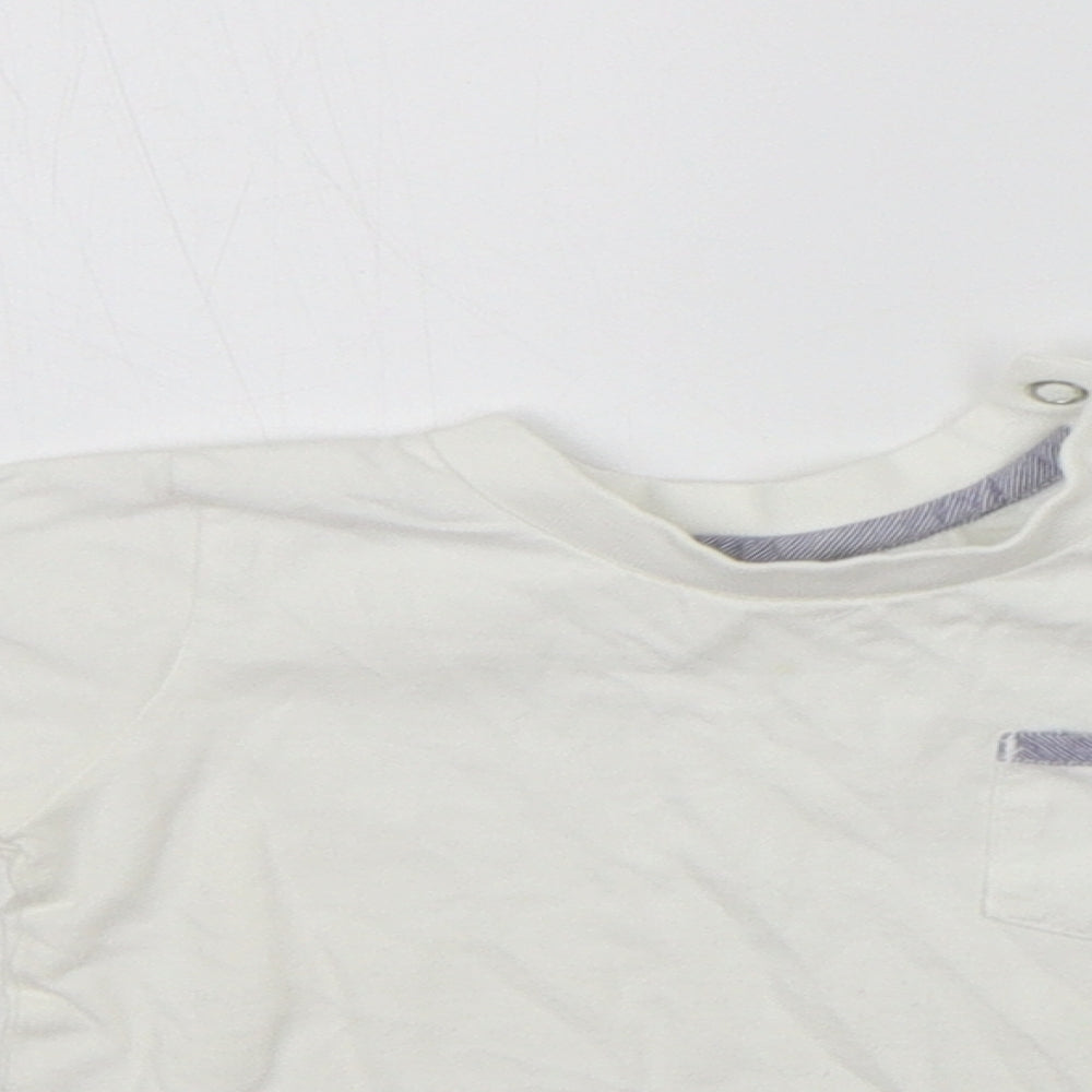 Matalan Girls White   Basic T-Shirt Size 6-9 Months