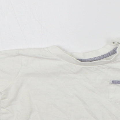 Matalan Girls White   Basic T-Shirt Size 6-9 Months