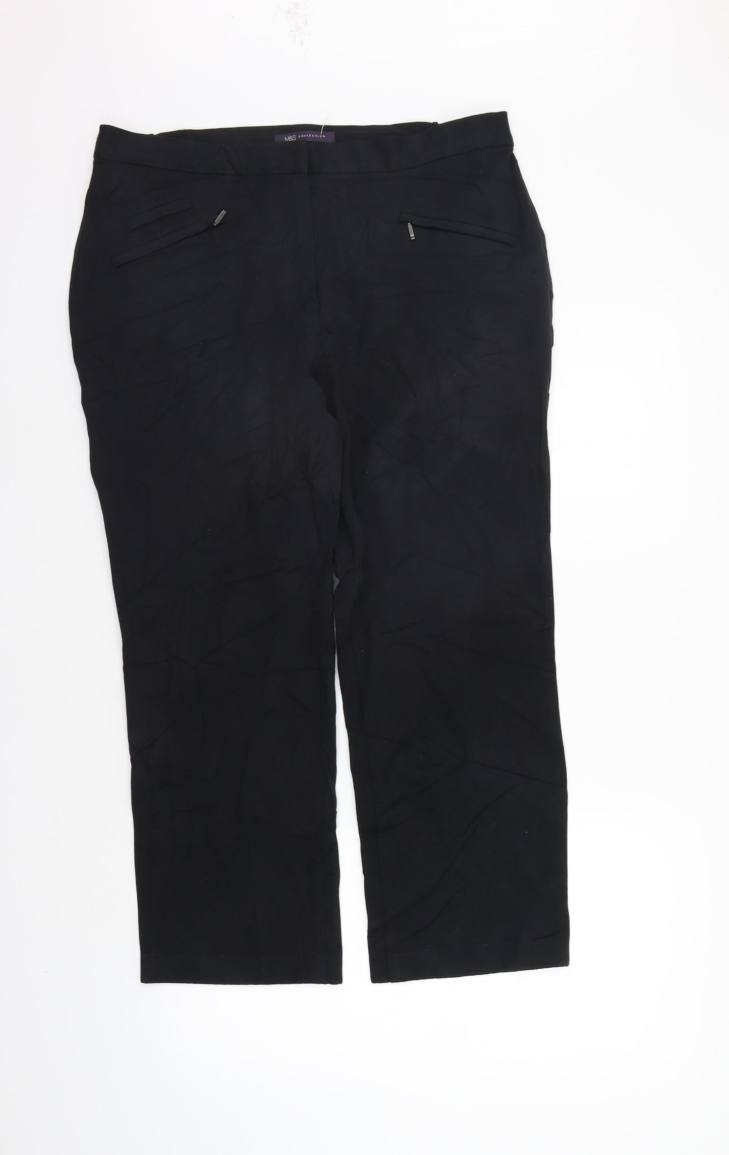 Womens UK Size 14 Marks and Spencer Regular Fit  Beige Trousers