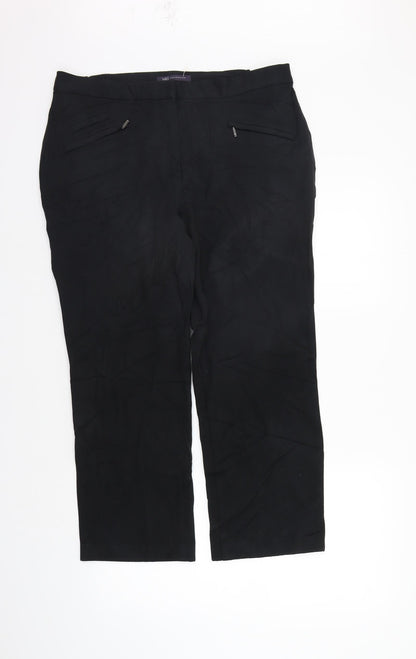 Womens UK Size 14 Marks and Spencer Regular Fit  Beige Trousers