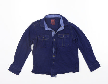 NEXT Girls Blue   Basic Polo Size 5-6 Years