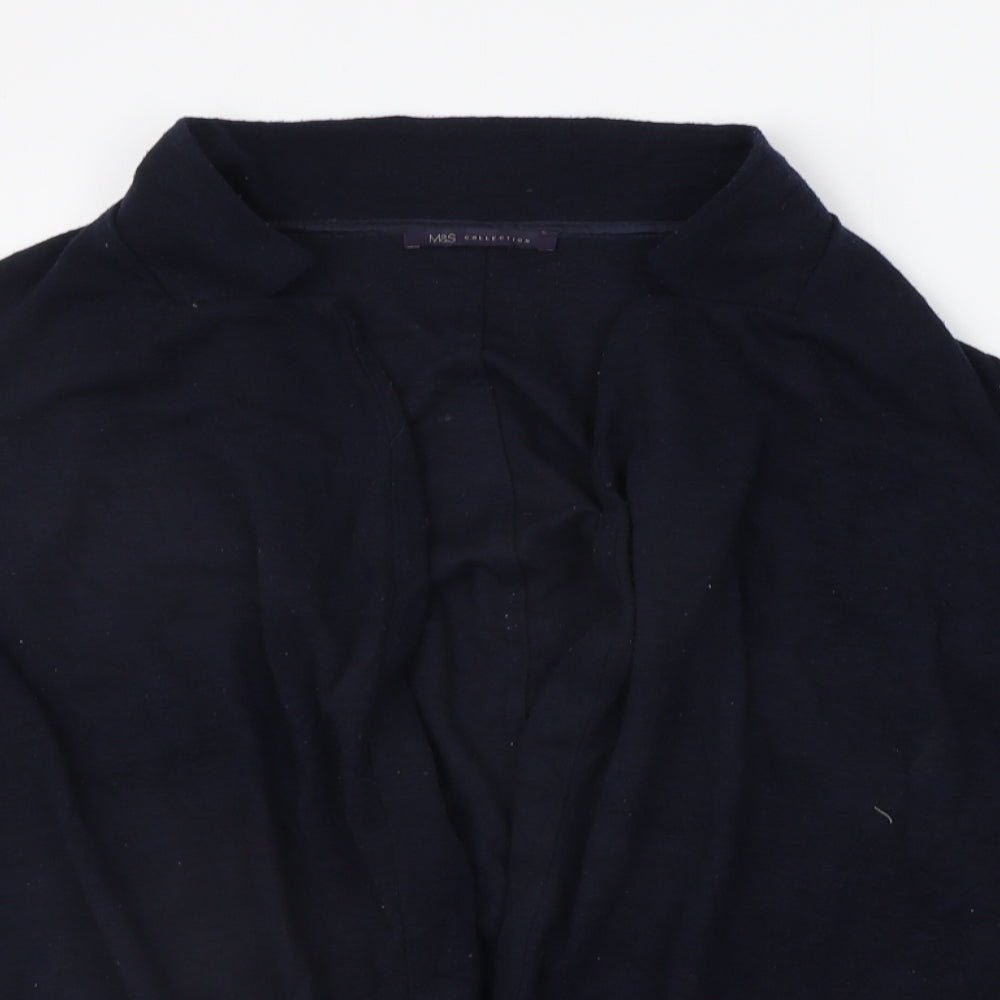 Womens UK Size 14 Marks and Spencer Blue Cardigan Jumper