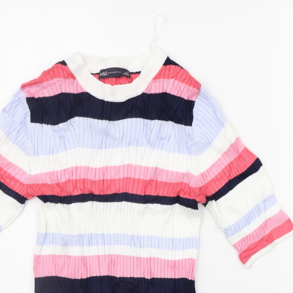 Womens UK Size 8 Marks and Spencer Multicoloured Pullover Jumper