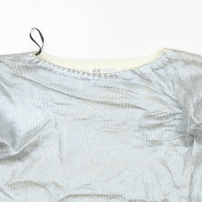 H&M Girls Blue   Pullover Jumper Size 13-14 Years