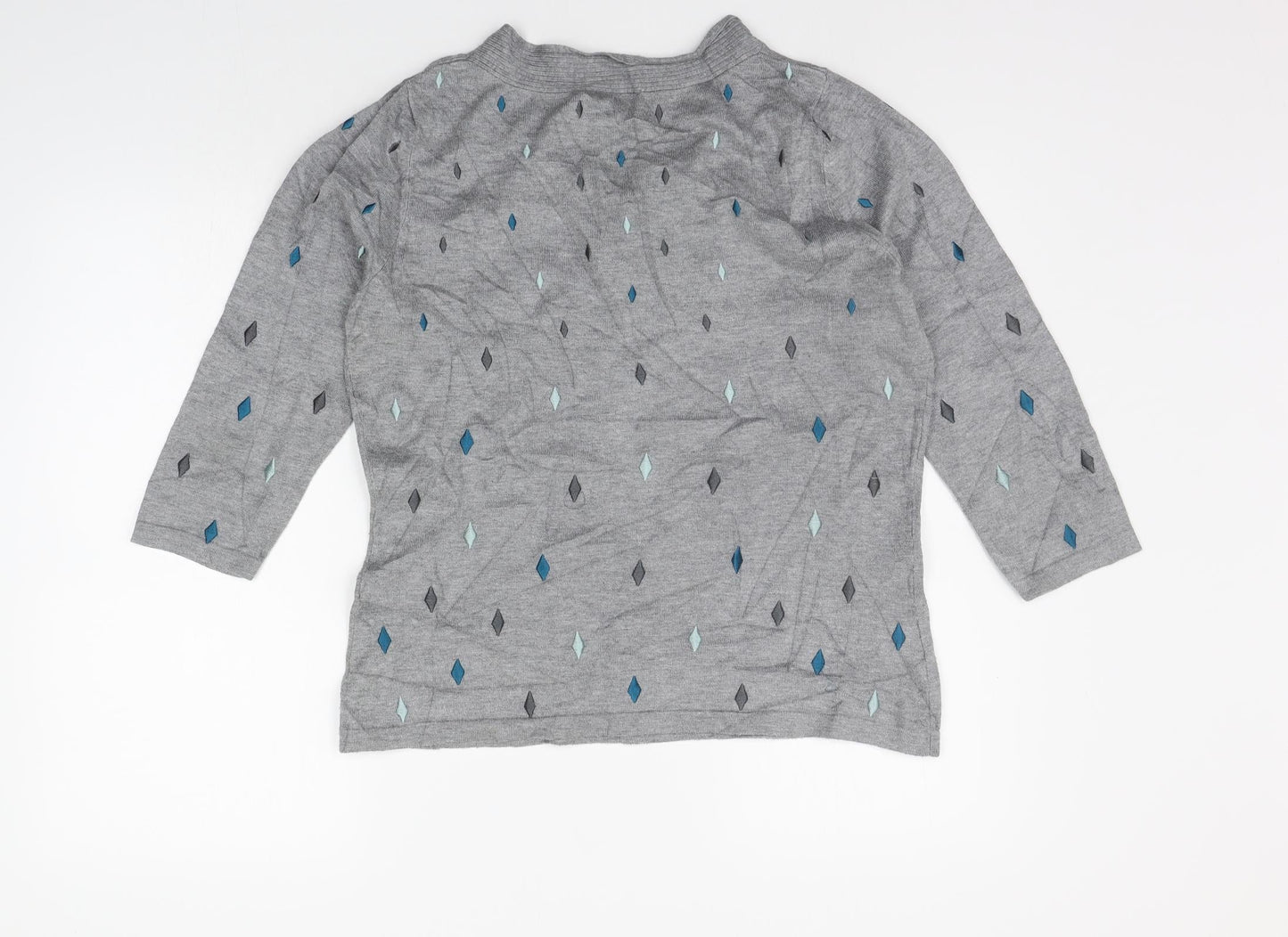 Womens UK Size M county casual Grey Pullover Jumper