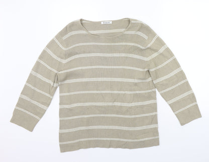 Womens UK Size 16 Berkertex Beige Pullover Jumper