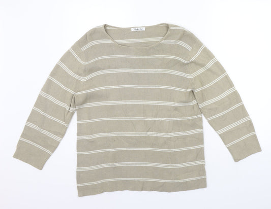 Womens UK Size 16 Berkertex Beige Pullover Jumper
