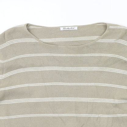 Womens UK Size 16 Berkertex Beige Pullover Jumper