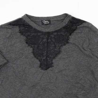Gypsy Heart Womens Grey   Pullover Jumper Size M