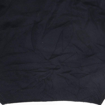 Ceader wood state Mens Black   Henley Jumper Size S  - CHRISTMAS