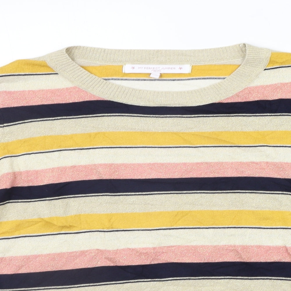 Womens UK Size 10 NEXT Yellow Pullover Jumper