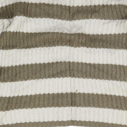 BE BEAU Womens Beige Striped  Pullover Jumper Size 10