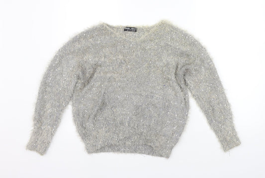 Womens UK Size 14 Select Grey Pullover Jumper