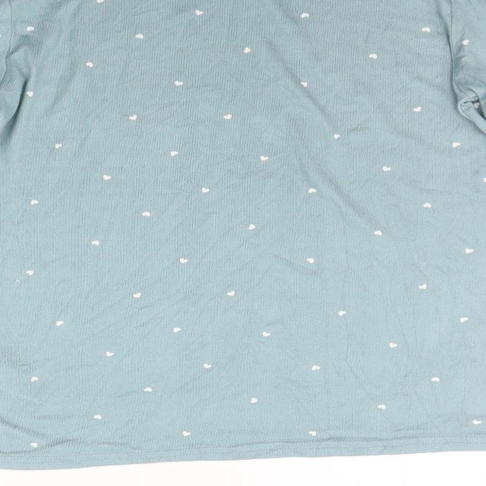 Womens UK Size S Love To Lounge Green Pullover Jumper