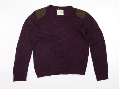 Brave Soul Mens Purple   Pullover Jumper Size XL