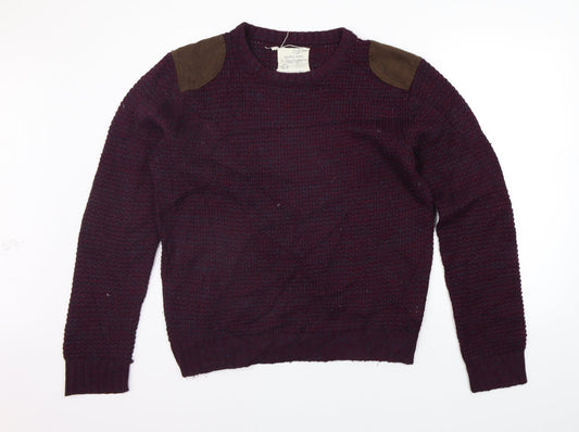 Brave Soul Mens Purple   Pullover Jumper Size XL