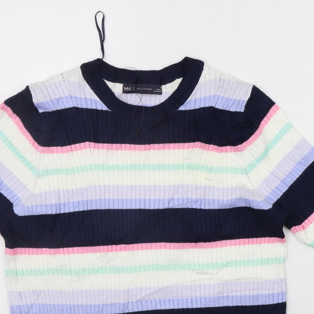 Womens UK Size 14 Marks and Spencer Multicoloured Pullover Jumper