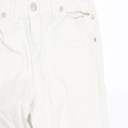 Cherokee Womens White  Denim Cropped Jeans Size 12 L21.5 in