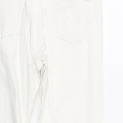 Cherokee Womens White  Denim Cropped Jeans Size 12 L21.5 in