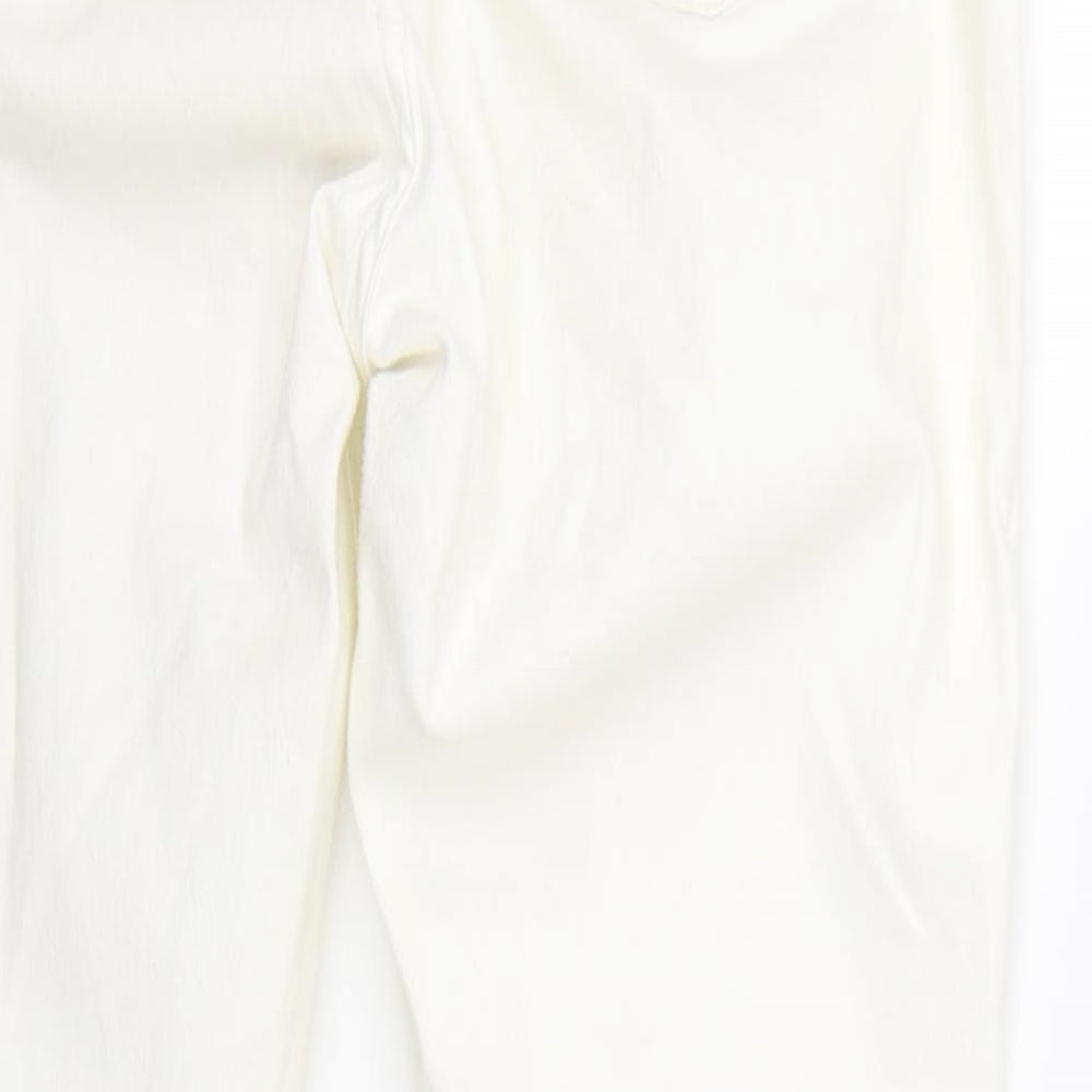 Topshop Womens White  Denim Skinny Jeans Size 34 L26 in