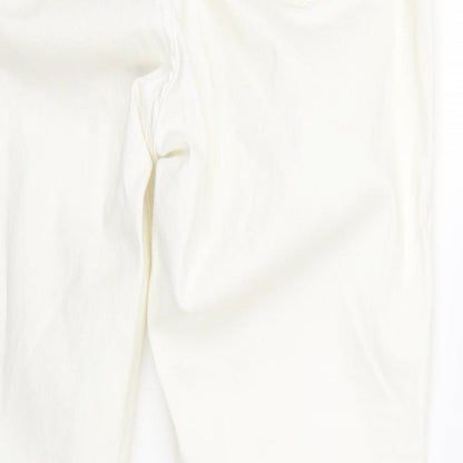 Topshop Womens White  Denim Skinny Jeans Size 34 L26 in