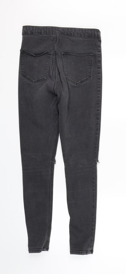 Topshop Womens Black  Denim Jegging Jeans Size 30 L25 in