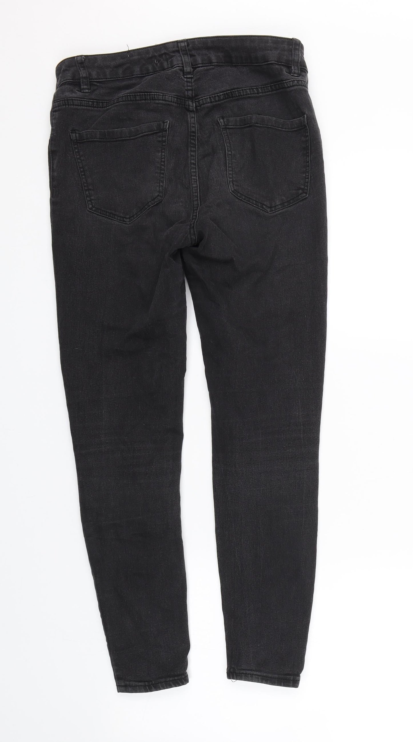 New Look Womens Black  Denim Skinny Jeans Size 10 L24 in