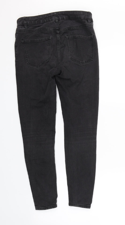 New Look Womens Black  Denim Skinny Jeans Size 10 L24 in