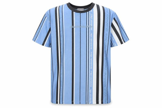 George Boys Blue Striped  Basic T-Shirt Size 9-10 Years