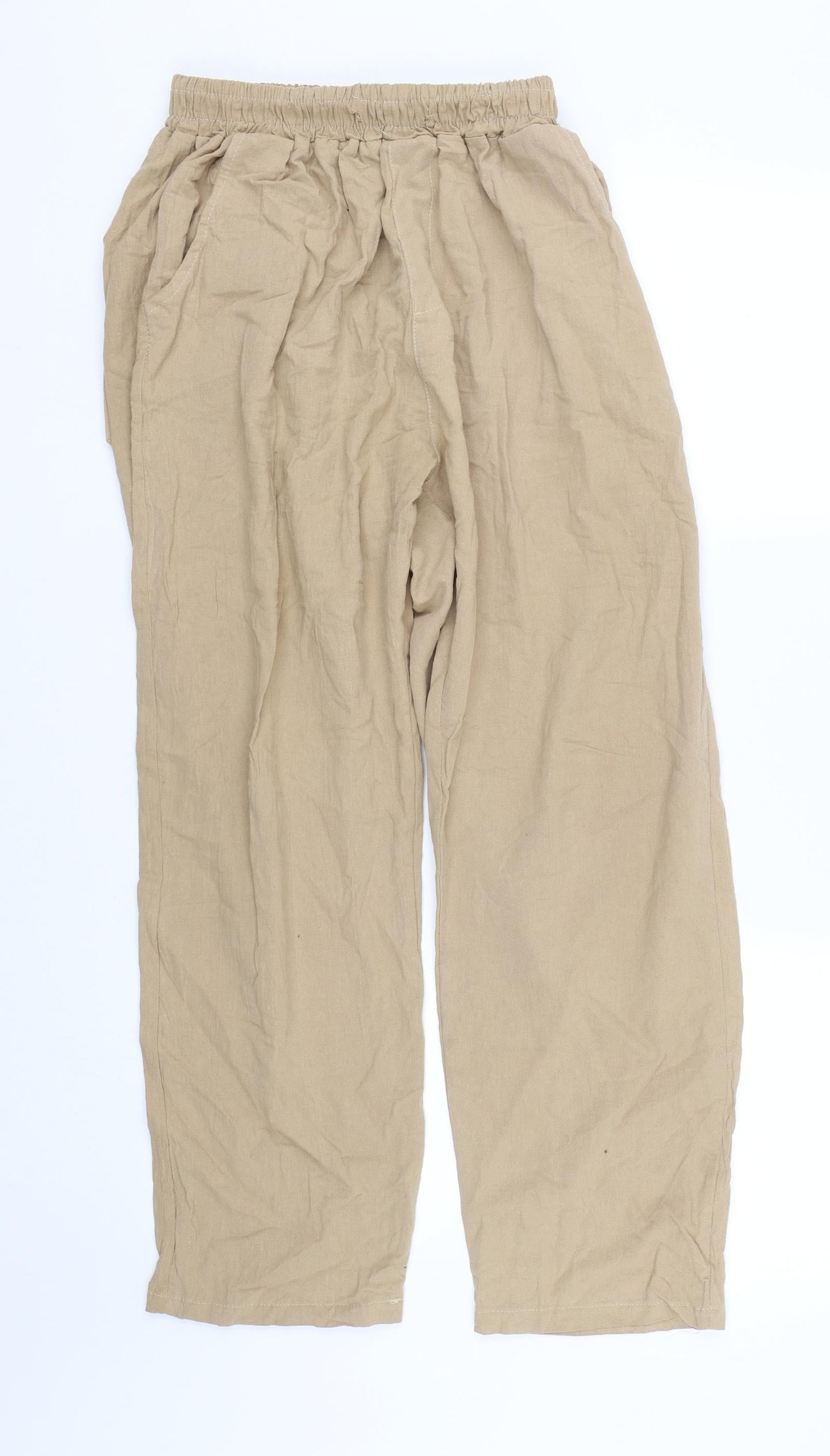 Womens UK Size XL Preworn Regular Fit  Brown Trousers