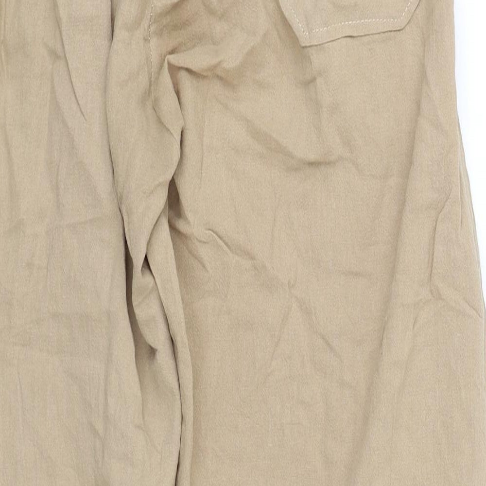 Womens UK Size XL Preworn Regular Fit  Brown Trousers