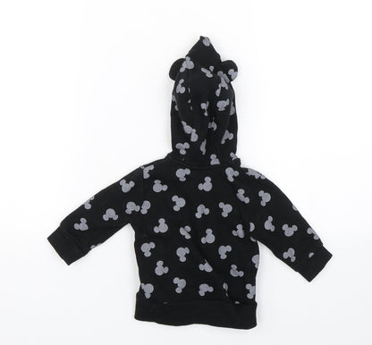 George Baby Black Polka Dot  Full Zip Jumper Size 0-3 Months  - Disney
