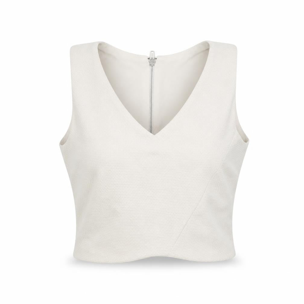 Womens UK Size 12 New Look Grey Cropped Tank